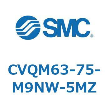 バルブ付薄形シリンダ/ガイドロッド形 CVQM6 SMC