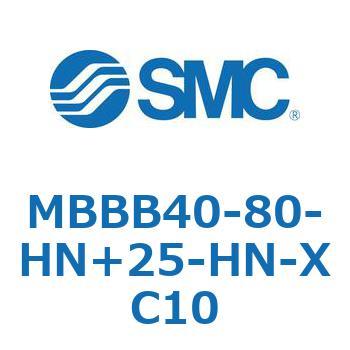 MBBB40-80-HN+25-HN-XC10 MBBB4 SMC 複動片ロッド チューブ内径50mmシリンダストローク700mm
