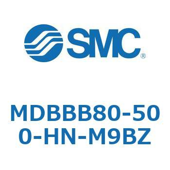 MDBBB80-500-HN-M9BZ 標準形エアシリンダ(角形カバー)エンドロック形 MDBBB8 SMC 複動片ロッド シリンダストローク500mm