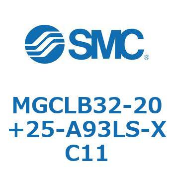 ガイド付シリンダ/コンパクトタイプ MGCLB3 SMC