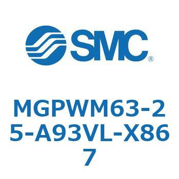 ガイド付薄形シリンダ MGPWM SMC