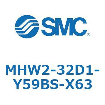 180°開閉形エアチャック ギア式エアチャック MHW2 SMC