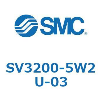SV3200-5W2U-03 5ポートソレノイドバルブ SVシリーズ SMC 空気用 2位置ダブル 管接続口径Rc3/8  SV3200-5W2U-03 11,825円