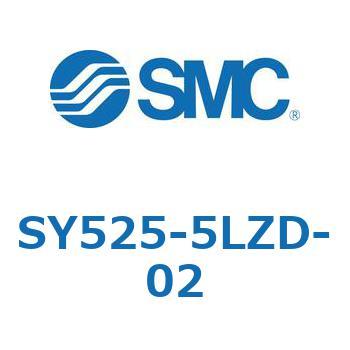 SY525-5LZD-02 SY525 SMC 3ポート 空気用 ノーマルオープン(N.O.) 管接続口径1/4 サブプレート付
