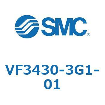 VF3430-3G1-01 5ポートパイロット形ソレノイドバルブ SMC 空気用 3位置エキゾーストセンタ 管接続口径Rc1/8  VF3430-3G1-01