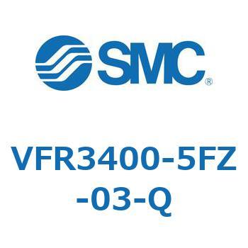 VFR3400-5FZ-03-Q 5ポートソレノイドバルブ SMC 空気用 3位置エキゾーストセンタ 管接続口径Rc3/8  VFR3400-5FZ-03-Q