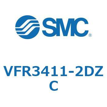 VFR3411-2DZC 5ポートソレノイドバルブ SMC 空気用 3位置エキゾーストセンタ DIN形ターミナル サブプレートなし  VFR3411-2DZC