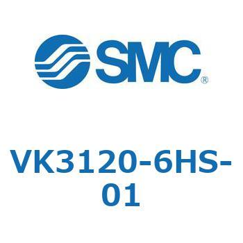 3ポートソレノイドバルブ直動ポペットタイプ弾性体シール SMC