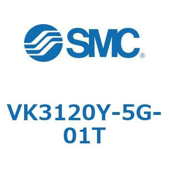3ポートソレノイドバルブ直動ポペットタイプ弾性体シール SMC