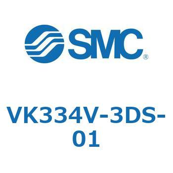 3ポートソレノイドバルブ直動ポペットタイプ弾性体シール SMC