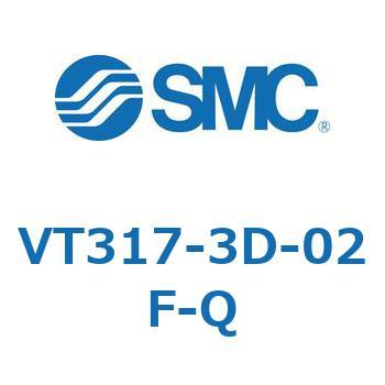 3ポートソレノイドバルブ 直動ポペットタイプ 弾性体シール VT317 SMC
