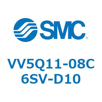 VV5Q11-08C6SV-D10 5ポートソレノイドバルブVQ用 マニホールド 1個 SMC 【通販モノタロウ】