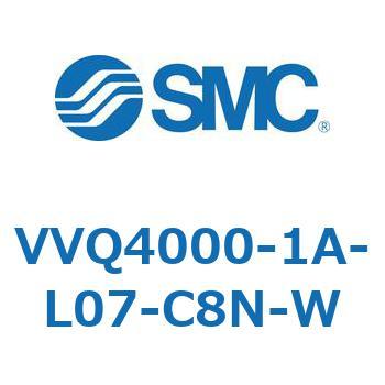 VVQ4000-1A-L07-C8N-W マニホールドブロックアッセンブリ SMC 1連用 管接続口径Φ8ワンタッチ管継手付  VVQ4000-1A-L07-C8N-W 5,566円