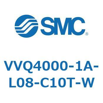 VVQ4000-1A-L08-C10T-W マニホールドブロックアッセンブリ SMC 1連用 管接続口径Φ10ワンタッチ管継手付  VVQ4000-1A-L08-C10T-W 5,502円