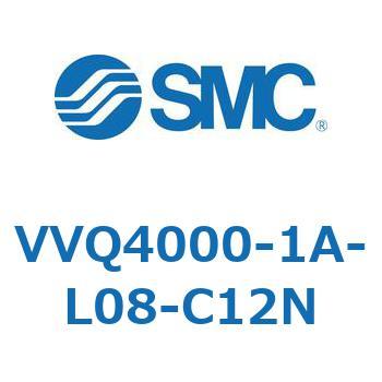 VVQ4000-1A-L08-C12N マニホールドブロックアッセンブリ SMC 1連用 管接続口径Φ12ワンタッチ管継手付  VVQ4000-1A-L08-C12N 5,020円