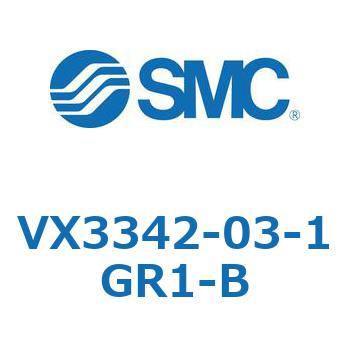 直動形3ポートソレノイドバルブ  VX334 SMC