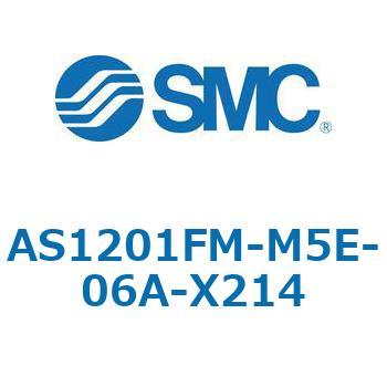 AS_1FM/FC_A - ワンタッチ管継手付スピードコントローラ/プッシュロック式/エルボタイプ/ユニバーサルタイプ SMC