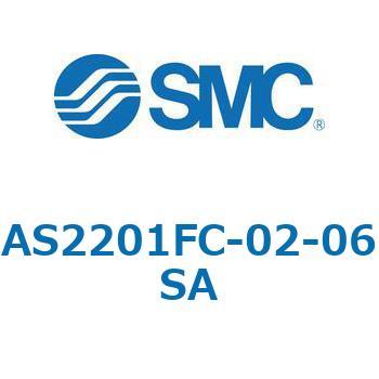 AS_1FM/FC_A - ワンタッチ管継手付スピードコントローラ/プッシュロック式/エルボタイプ/ユニバーサルタイプ SMC