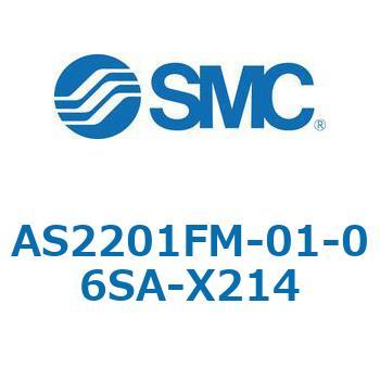 AS_1FM/FC_A - ワンタッチ管継手付スピードコントローラ/プッシュロック式/エルボタイプ/ユニバーサルタイプ SMC