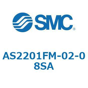 AS_1FM/FC_A - ワンタッチ管継手付スピードコントローラ/プッシュロック式/エルボタイプ/ユニバーサルタイプ SMC