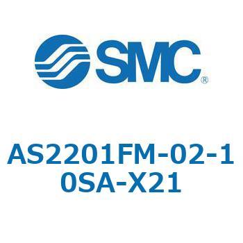 AS_1FM/FC_A - ワンタッチ管継手付スピードコントローラ/プッシュロック式/エルボタイプ/ユニバーサルタイプ SMC
