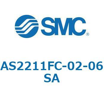 AS_1FM/FC_A - ワンタッチ管継手付スピードコントローラ/プッシュロック式/エルボタイプ/ユニバーサルタイプ SMC