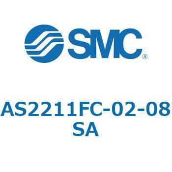 AS_1FM/FC_A - ワンタッチ管継手付スピードコントローラ/プッシュロック式/エルボタイプ/ユニバーサルタイプ SMC