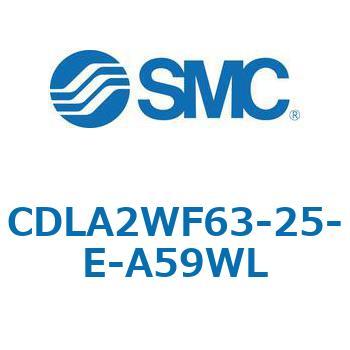 CLA2W/CDLA2W - ファインロックシリンダ/複動:両ロッド SMC