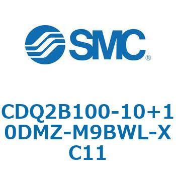 CQ2-Z XC11/X636 - デュアル行程シリンダ/片ロッド形 SMC