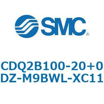 CQ2-Z XC11/X636 - デュアル行程シリンダ/片ロッド形 SMC