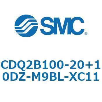 CQ2-Z XC11/X636 - デュアル行程シリンダ/片ロッド形 SMC