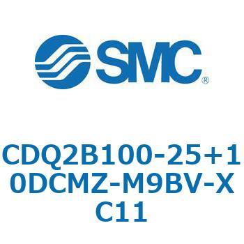 CQ2-Z XC11/X636 - デュアル行程シリンダ/片ロッド形 SMC