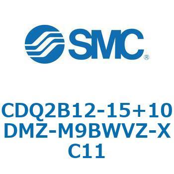 CQ2-Z XC11/X636 - デュアル行程シリンダ/片ロッド形 SMC