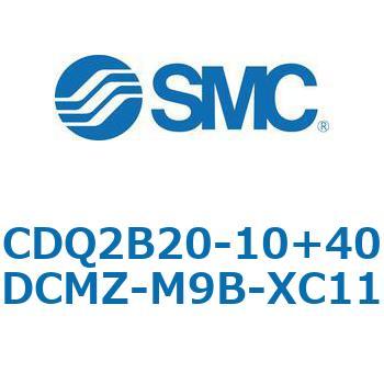 CQ2-Z XC11/X636 - デュアル行程シリンダ/片ロッド形 SMC