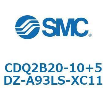 CQ2-Z XC11/X636 - デュアル行程シリンダ/片ロッド形 SMC