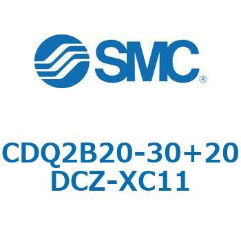 CQ2-Z XC11/X636 - デュアル行程シリンダ/片ロッド形 SMC