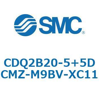 CQ2-Z XC11/X636 - デュアル行程シリンダ/片ロッド形 SMC