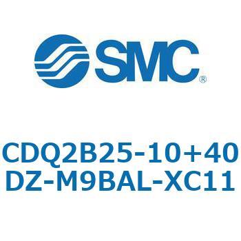 CQ2-Z XC11/X636 - デュアル行程シリンダ/片ロッド形 SMC