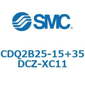 CQ2-Z XC11/X636 - デュアル行程シリンダ/片ロッド形 SMC