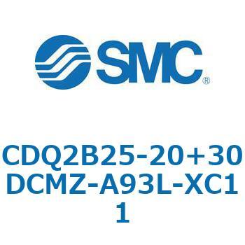 CQ2-Z XC11/X636 - デュアル行程シリンダ/片ロッド形 SMC