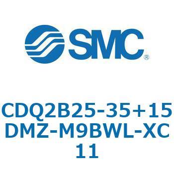CQ2-Z XC11/X636 - デュアル行程シリンダ/片ロッド形 SMC