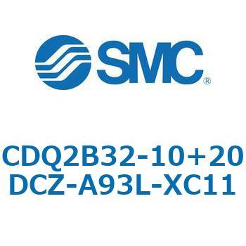 CQ2-Z XC11/X636 - デュアル行程シリンダ/片ロッド形 SMC