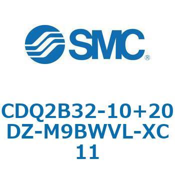 CQ2-Z XC11/X636 - デュアル行程シリンダ/片ロッド形 SMC