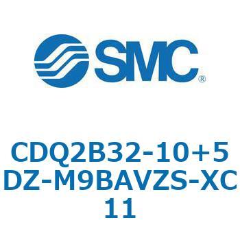 CQ2-Z XC11/X636 - デュアル行程シリンダ/片ロッド形 SMC