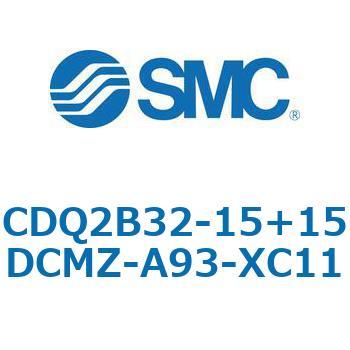 CQ2-Z XC11/X636 - デュアル行程シリンダ/片ロッド形 SMC