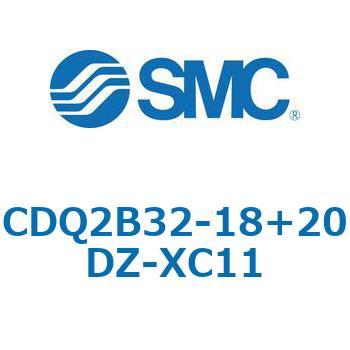 CQ2-Z XC11/X636 - デュアル行程シリンダ/片ロッド形 SMC