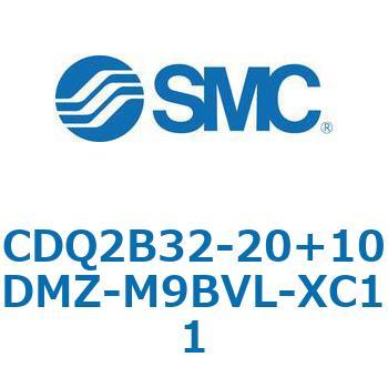 CQ2-Z XC11/X636 - デュアル行程シリンダ/片ロッド形 SMC