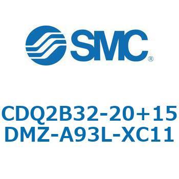 CQ2-Z XC11/X636 - デュアル行程シリンダ/片ロッド形 SMC