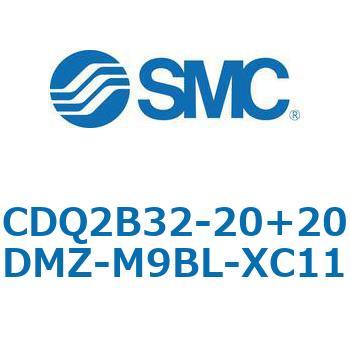CQ2-Z XC11/X636 - デュアル行程シリンダ/片ロッド形 SMC