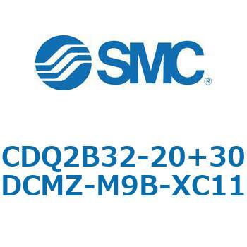 CQ2-Z XC11/X636 - デュアル行程シリンダ/片ロッド形 SMC